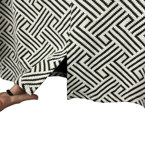 Anthropologie W5 Black White Herringbone Top Size S - Picture 6 of 8